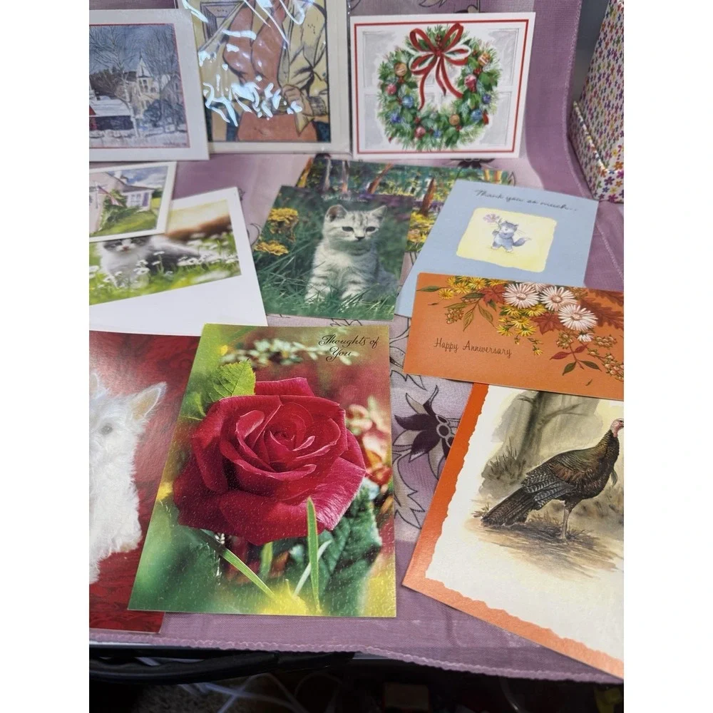 Lot Of 46‎ Vintage Greeting Cards With Envelopes